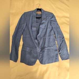 Tart buttonless blue blazer